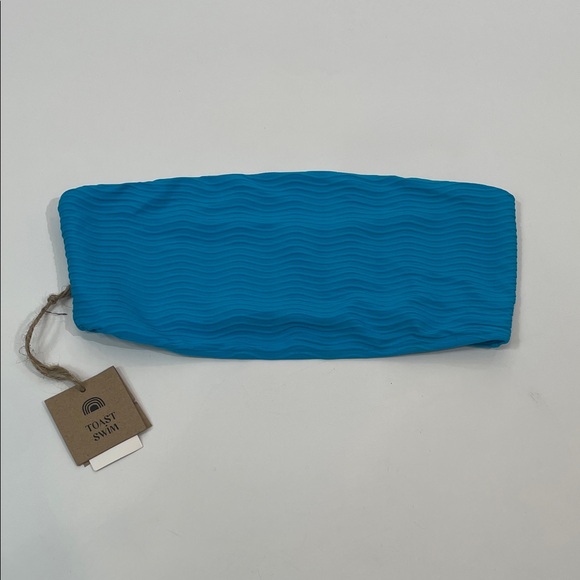 Toast Other - NWT Toast Swim Crop Tube Top Bandeau Bikini Top S Ocean Wave